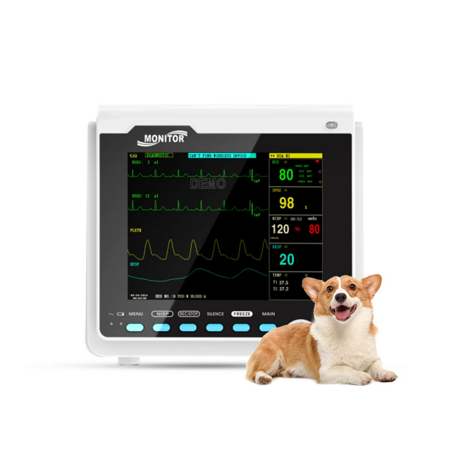 Monitor de Signos Vitales 8'' Veterinario CONTEC CMS6000VET